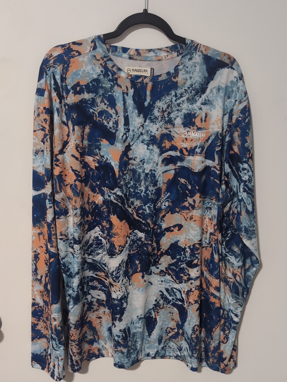 Magellan Outdoors Men's Long-Sleeve Performance Top - Blue Multi